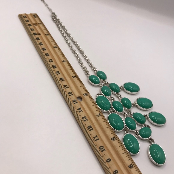 Liz Claiborne Teal Statement Necklace - Picture 8 of 9